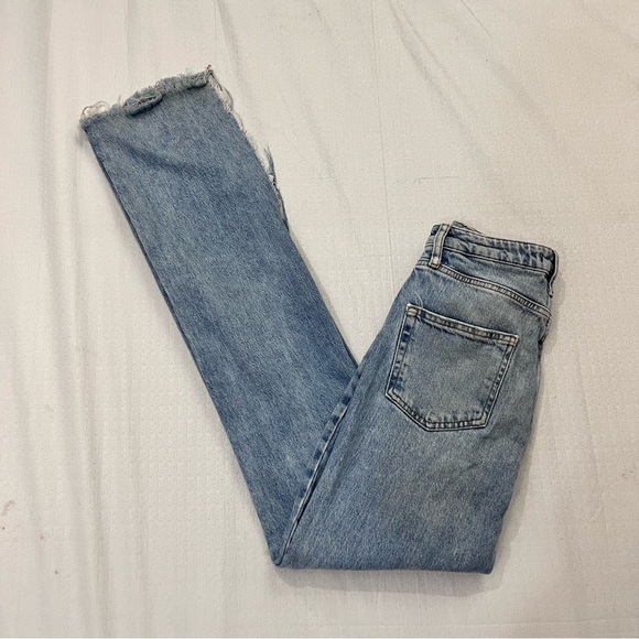 Zara Light Blue Straight Leg Jeans - Picture 4 of 6
